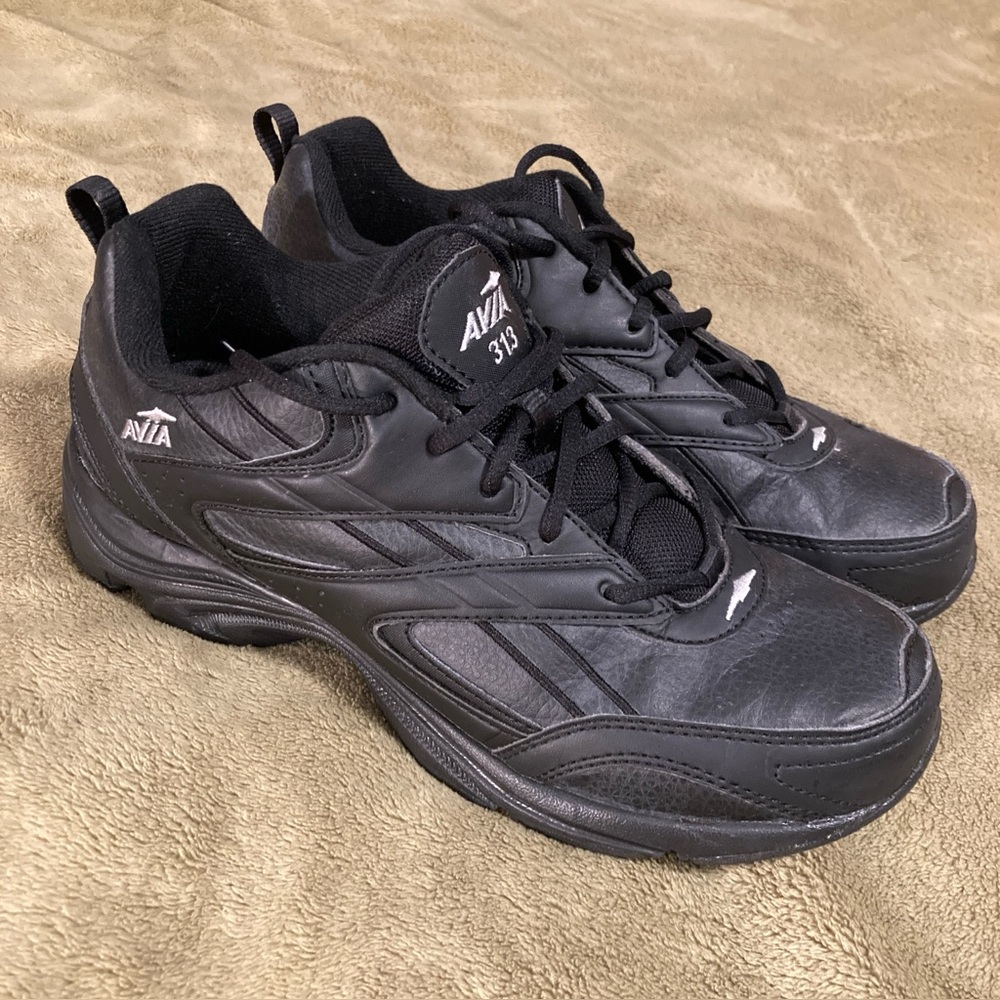 NIB Avia Vintage 90s Walking Shoe Sneakers Black Gray Women's Size 9M